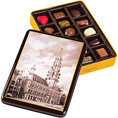 Tin Box Grand Place, 16 pcs