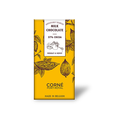 Tablet Milk Chocolate 37%, Nougat and Honey, 70 g, sold by 5 pcs