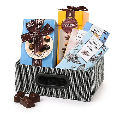 Corné Port-Royal: Ultieme Belgische Geschenkmand Met Zwarte Chocolade