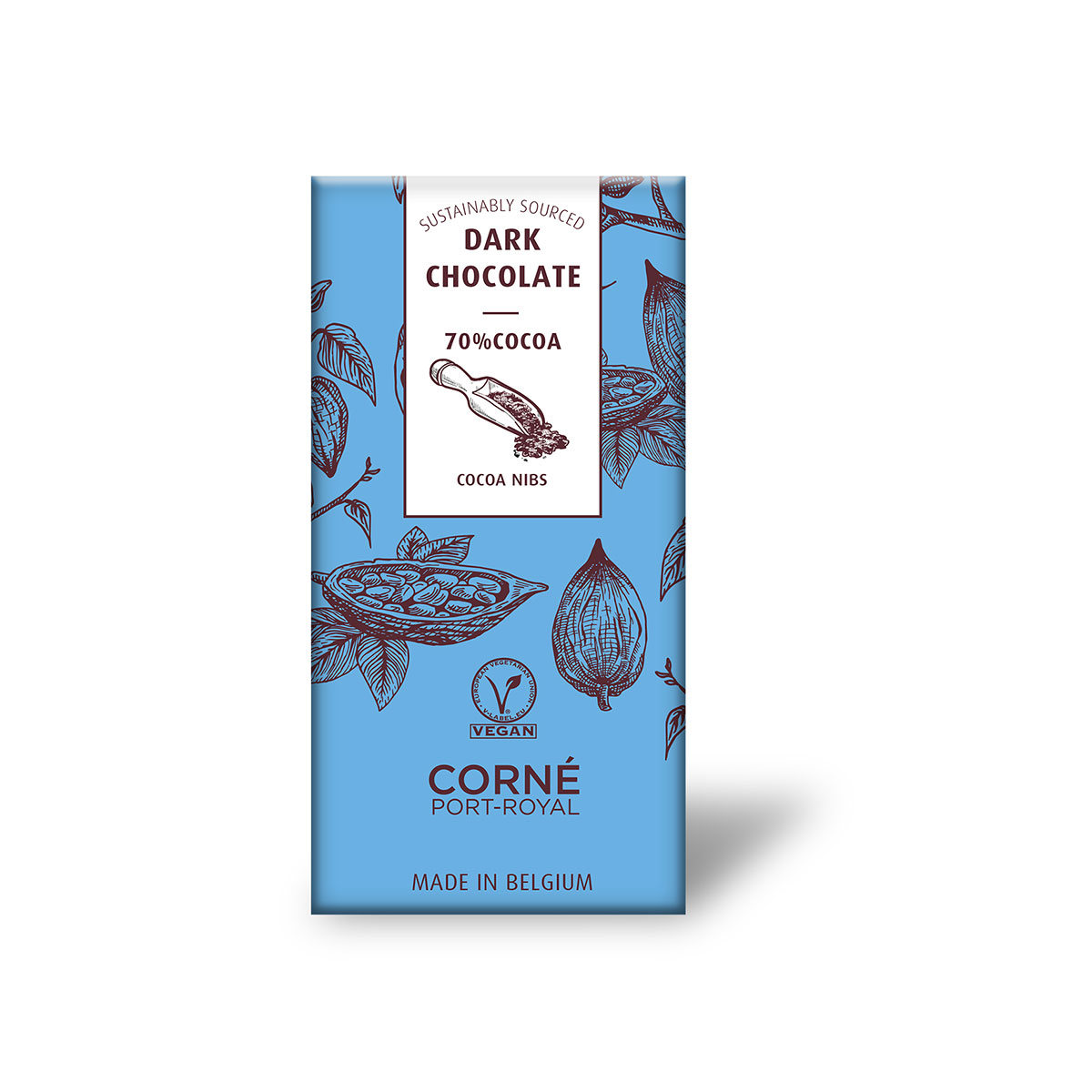 TABLETTE DE CHOCOLAT NOIR Fèves de cacao – Angèle Confiserie