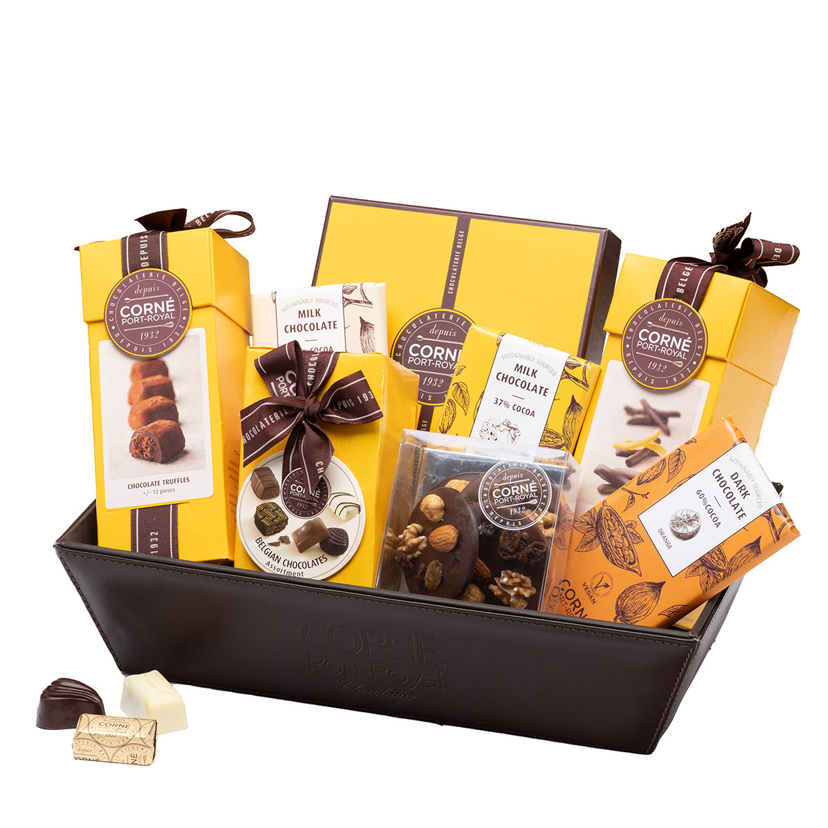 Corné Port-Royal: Belgian Ultimate Hamper - Livraison en Belgique - Corné  Port-Royal Chocolatier